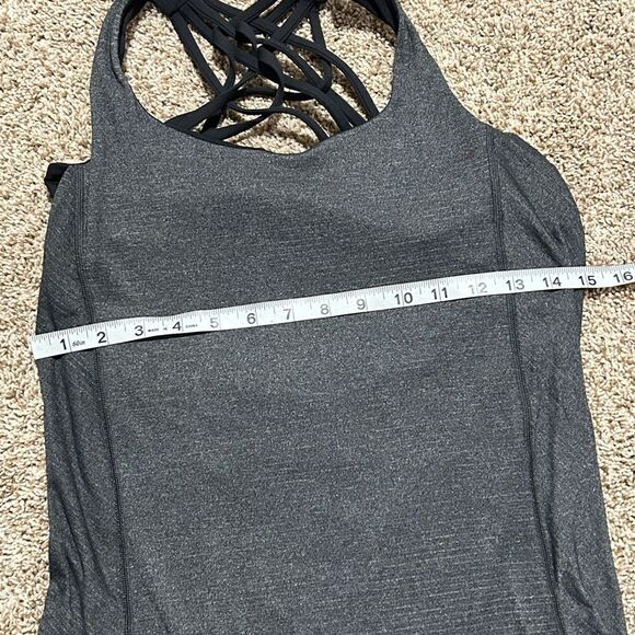 Lululemon Women's Wild Tank Top Gray Size 4 Yoga Gym Activewear - Picture 2 of 7